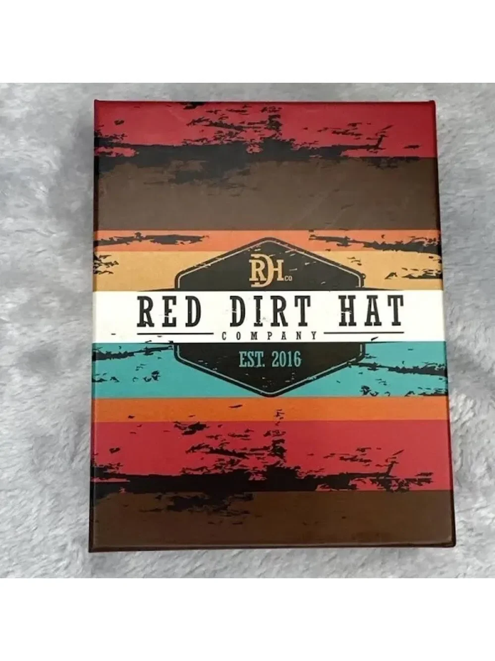Red Dirt Hat Co Mens Southwest Canvas Leather Card Case
